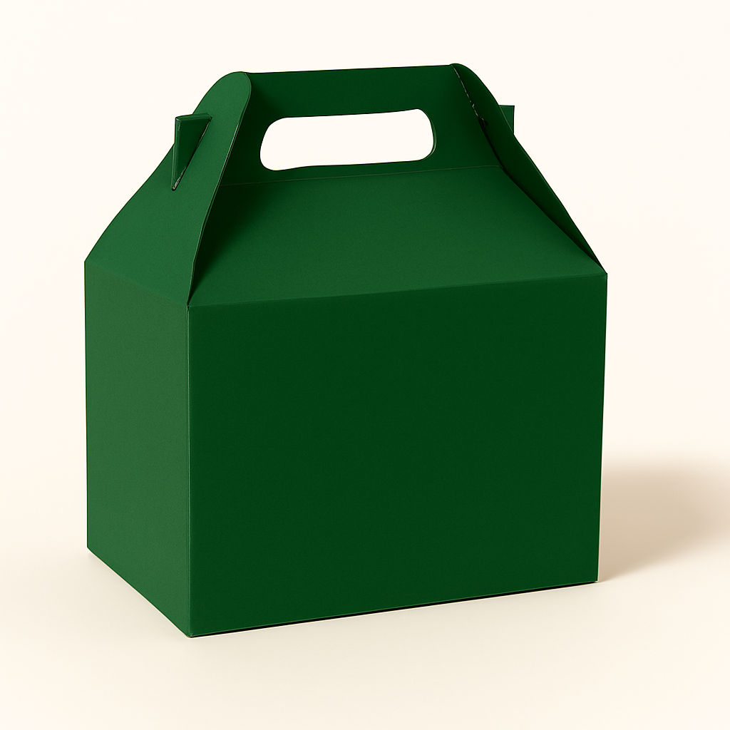 Custom Green Gable Boxes - Image 1